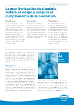 Monitorizacin de aluminio en agua potable