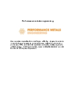 Performance metals engineering