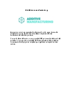 Additive manufacturing