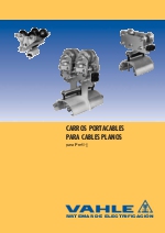 Carros portacables para cables planos