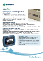 Serie C plus de Domino, para cdigos de barra, textos y grficas de alta calidad