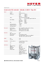 Contenedor IBC estndar  cilndrico 1.000 l  Tipo 410