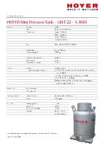 Mini tanque de presin Hoyer  UN T22  1,100 l (EN)