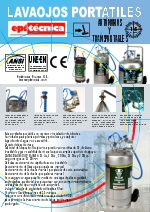Caractersticas tcnicas - Lavaojos porttiles
