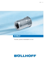 RIVKLE INOX: tuercas remachables en acero inoxidable
