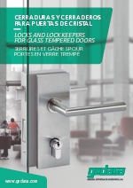 Cerraduras y cerraderos para puertas de cristal