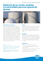 Medicin de los cidos voltiles y la alcalinidad para una operacin ptima