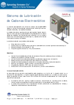 Sistema lubricador de cadenas electrosttico