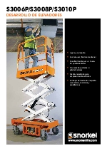 Miniplataformas de tijera de empuje / S3006P/S3008P/S3010P