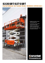 Plataformas de tijera todo terreno estrechas S2255RT/S2755RT