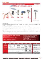 Control de caudal, rotacin y desplazamiento - Interruptores de caudal