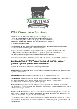 Vital Powder para Aves