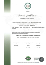 Vital Power - Process Certificate