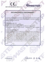 Dinamika -Bisagra para puertas - Declaration of performance CE  Ref. Ist. Giordano - A8010