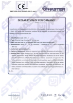 Dinamika -Bisagra para puertas - Declaration of performance CE  Ref. Ist. Giordano - A8011.11