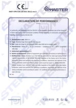 Dinamika -Bisagra para puertas - Declaration of performance CE  Ref. Ist. Giordano - A8013.11