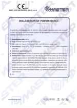 Dinamika -Bisagra para puertas - Declaration of performance CE  Ref. Ist. Giordano - A8013