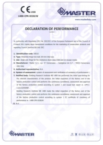 Dinamika -Bisagra para puertas - Declaracin de prestaciones CE  Ref. ITB - 8010