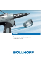 Remachadoras para tuercas y pernos remachables RIVKLE