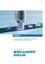 Sistema de unin con adhesivos ONSERT