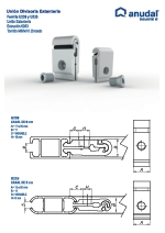 Uniones para mamparas, divisorias y estanteras Anudal