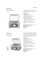 Envasadoras de sobremesa, Serie Rapvac