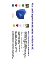 Mascarillas personalizadas modelo MAK