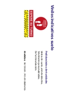 Vinilos indicativos suelo