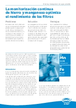 La monitorizacin continua de hierro y manganeso optimiza el rendimiento de los filtros