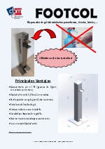 Dispensador de gel hidroalcohlico FOOTCOL