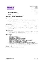 Ficha tcnica Deck Defender Minea Qumica