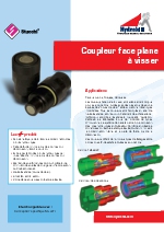 Guide coupleurs face plane  visser Hydrokit