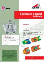 Guide coupleurs  clapet  visser Hydrokit