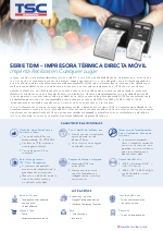Impresora trmica porttil - Serie TDM (ESP)