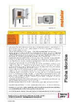 Horno Metalmar capacidades de 20 a 410 litros