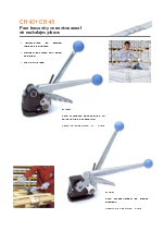 Flejadora manual para fleje de acero Modelo CH48 y CH43