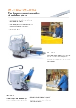 Flejadora neumtica para fleje de acero modelos OR-H 20A y OR-H 21A