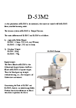 Flejadora semiautomtica lateral inoxidable para el sector alimentario y pesquero D-53 M2