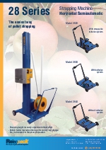Las diferentes bases de las flejadoras de la serie 28 en ingls