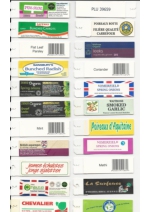 Diferentes ejemplos de etiquetas pequeas para la atadora etiquetadora de hilo elstico