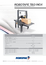 Precintadora monodimensional de traccin superior e inferior de acero inoxidable