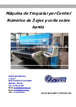 Troqueladora Sysco por Control Numrico CPC-BT Corte sobre Banda