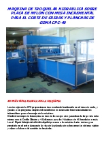 Troqueladora Sysco CPC Corte de Cribas