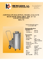 Aspiradores industriales modelo XLK 070