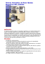 Mquina Sysco MTL-700N Colocacin Banda Magnitica