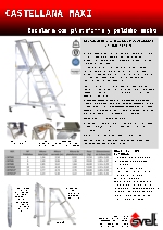 Escalera con plataforma y peldao ancho Castellana Maxi