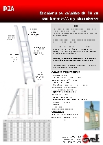Escalera de peldao de 10 cm con barandilla y desembarco, Da