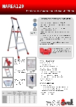 Escalera de almacn con peldao de 120 mm, Marea 120