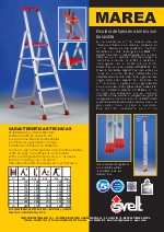 Escalera de tijera en aluminio con barandilla, Marea