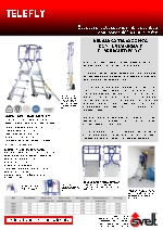Escalera telescpica de castillo con barandillas y ruedas, Telefly